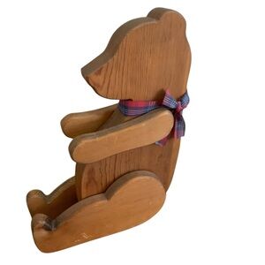 Gorham Wooden bear Reproduction Decor